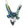 [M1809] - Silver Turquoise 'Altai' Designer Necklace