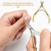 Stainless Steel Nail Nipper Precise Anti-Abrasion Cuticle Dead Skin Double Spring Remove Nipper for Home Use