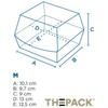 Burger Box Termiczny, Rozmiar "M", 13 X 12,5 X 9 Cm 50 Szt.