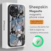 Прекрасный чехол для телефона Re Zero Rem Аниме для iPhone 16 15 14 13 12 11 Plus Pro Max Высококачественный Роскошный Magsafe Овечья кожа