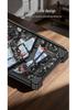 Защитный чехол-книжка Samsung Z Fold8 Ultra с кнопками-защелками, мраморным дизайном и металлической подставкой-шарниром