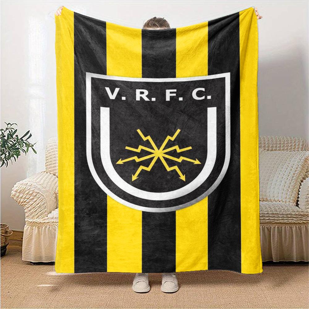 Volta Redonda FC Print Flannel Blanket High Quality Warm Comfortable Cover for All Seasons Perfect for Gifts Home Decor