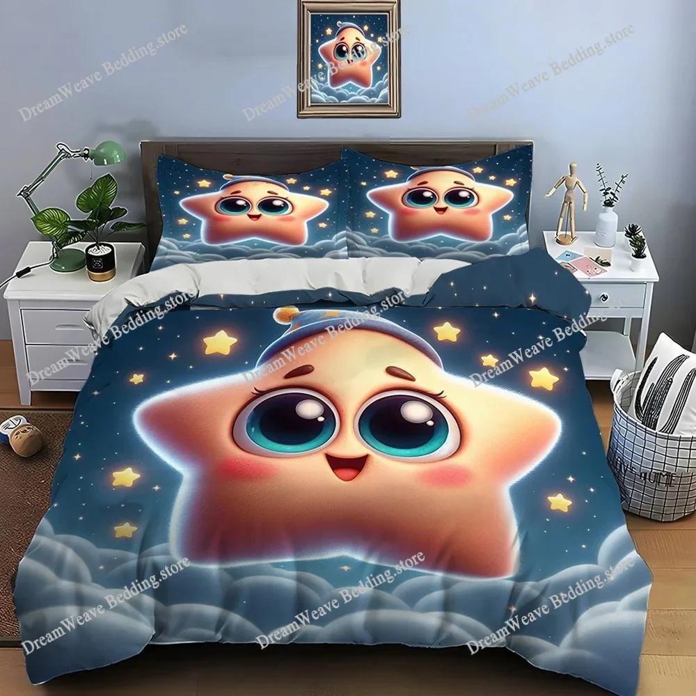 New Stars Bedding Set Single Twin Full Queen King Size Bed Set Adult Kid Bedroom Duvet Cover Sets 3D Print Anime Bed Sheet Set