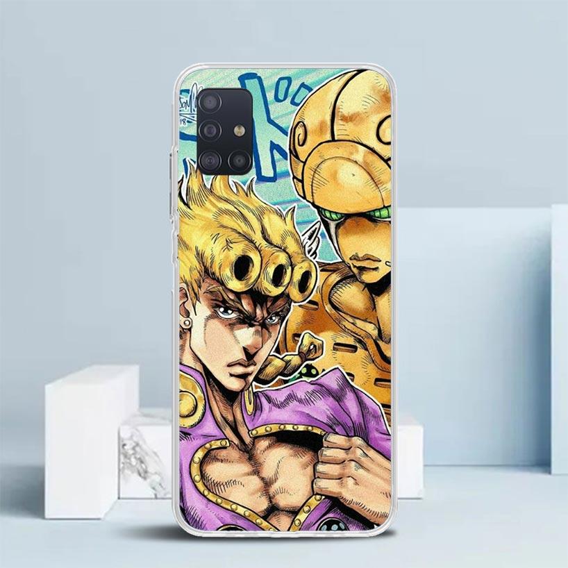 JoJo Adventure Джорно Джованна Мягкий чехол для Samsung Galaxy A12 A22 A32 A52 A72 A02S Чехол для телефона Note 20 Ultra 10 S10 Plus A51 A