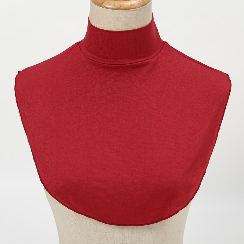 2024 New Modal Cotton False Collar Ring Scarf Women Detachable Turtleneck Neck Scarf Solid Color Neck Cover Fake Collar