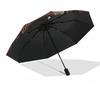 Fox&Floral Fantasy: Unique Circular Wall Art DecorUmbrella with Cute Design,Portable 3-Fold Compact Umbrella for Men&Women,Valentine's Day M