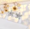 New 925 Sterling Silver High Quality Zircon Stud Earrings for Women Exquisite Student Girlfriend Jewelry Accessories Wedding