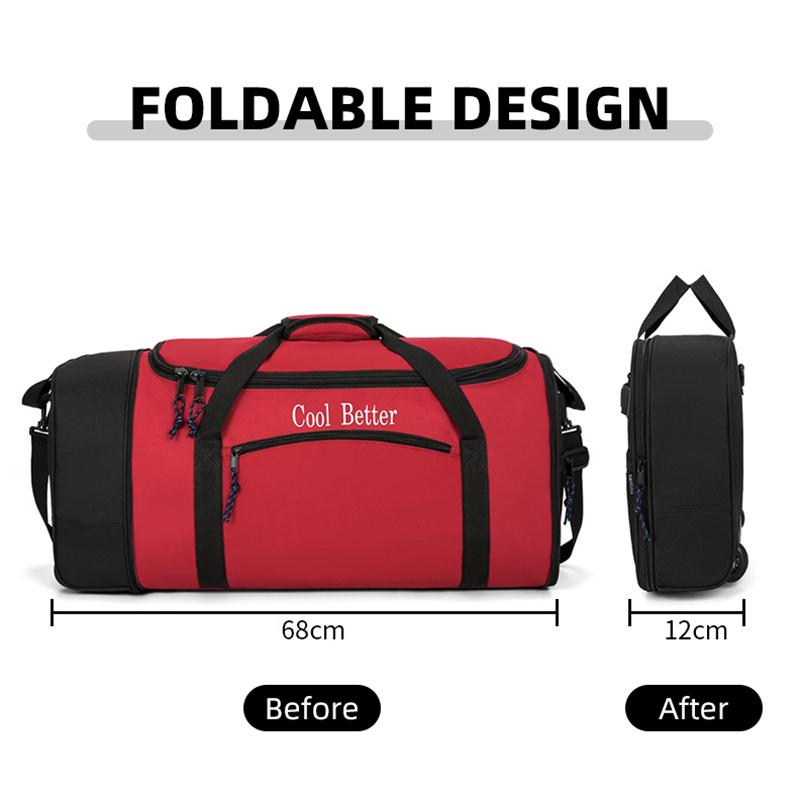 Вместительная складная дорожная сумка на колесах для мужчин и женщин, сумка-буксир, сумка для багажа, сумка для фитнеса, сумка через плечо, сумка через плечо