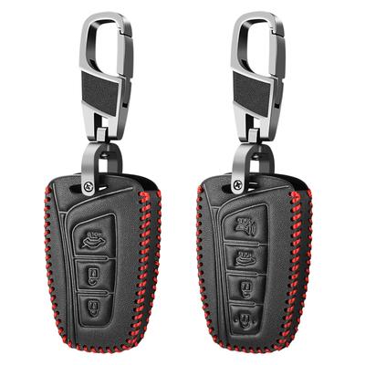 Автомобильный чехол для ключей из искусственной кожи для Hyundai Grand Santa Fe 3 DM IX45 IX35 Genesis DH Grandeur Azera HG Equus 2013 2014