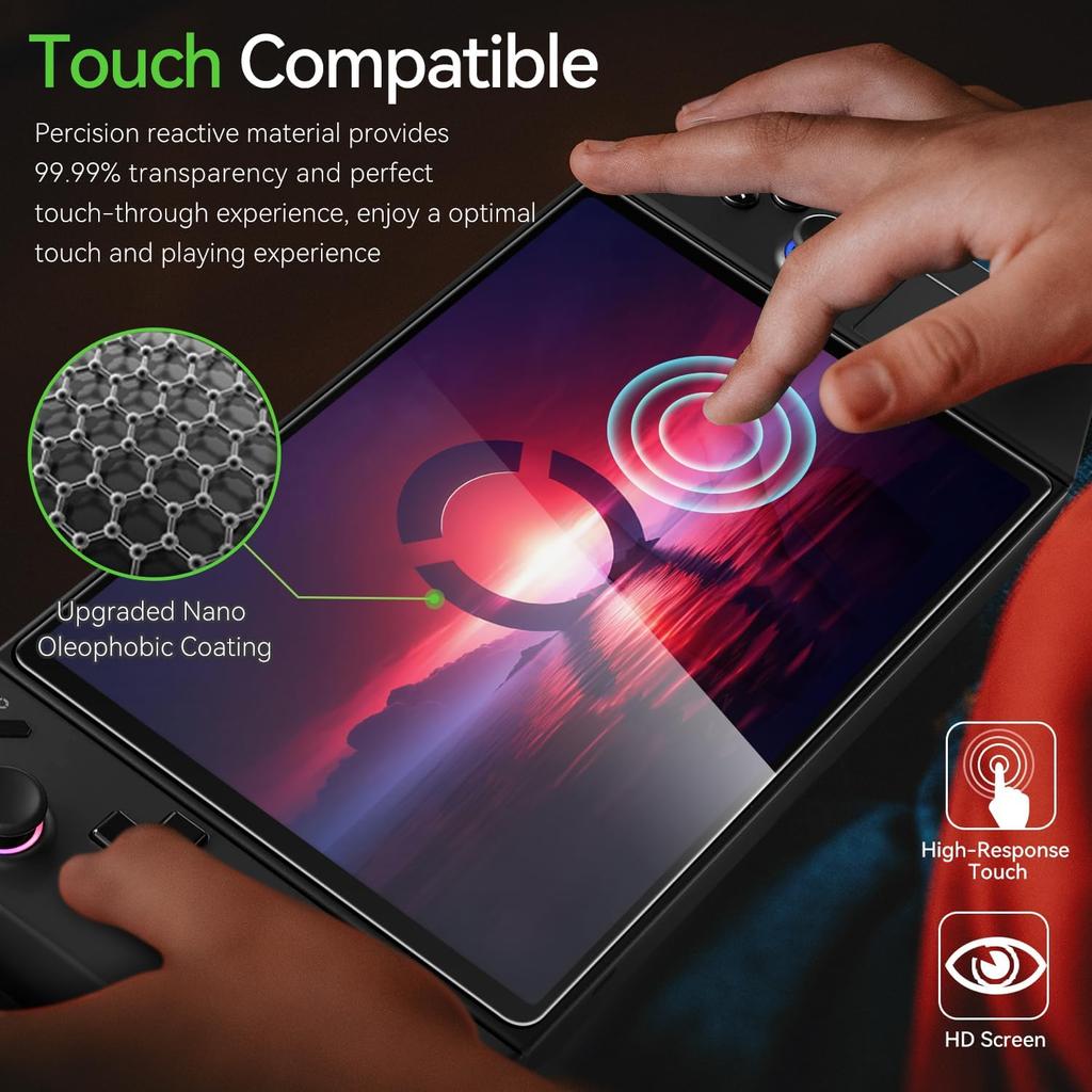 1-2 шт. Защитное закаленное стекло от края до края для Lenovo Legion Go Gaming Handheld 8.8'' Прозрачное HD Clear Anti-Scratch