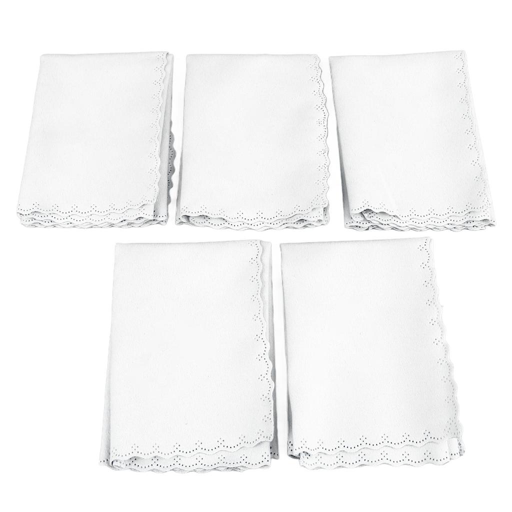 5PCS Piano Cleaning Cloth Musical Instruments Polishing Cleaning Cloth for Guitar Bass Violin