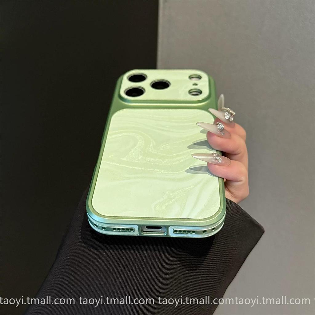 Чехол для iPhone 17 Pro Max с бархатной текстурой «Водяная рябь», большое окно, наклейка-скин для чехла Apple 16