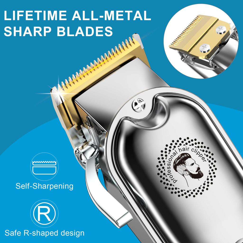 Hatteker Hair Clippers Beard Trimmer for Men Barber Clipper Set Nose Hair Trimmer Set