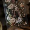 DIY Crafts Moonlight Flower Collage Decals Handmade Holographic Laser Sticker  Cellphone
