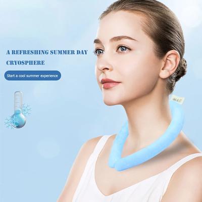 Массажер для шеи Охлаждающее кольцо Летние охлаждающие кольца Охлаждающий воротник с трубкой Портативный для улицы Велоспорт Бег Охлаждающие воротники Охлаждающая трубка