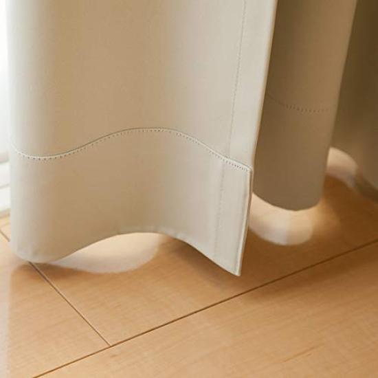 Шторы Ezee 1-го класса с огнестойким теплом 150 см шириной х 178 см 1 панель Молочный светоблокирующий ярлык, Изолирующие, Энергосберегающие, Огнестойкие,