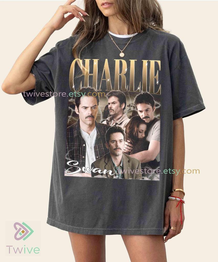 Limited Edition Charlie Swan Graphic Tee - Comfort Colors Fit T-Shirt or Crewneck