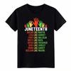 Унисекс футболка с принтом Juneteenth Streetwear Черные Лидеры Вдохновляющая футболка