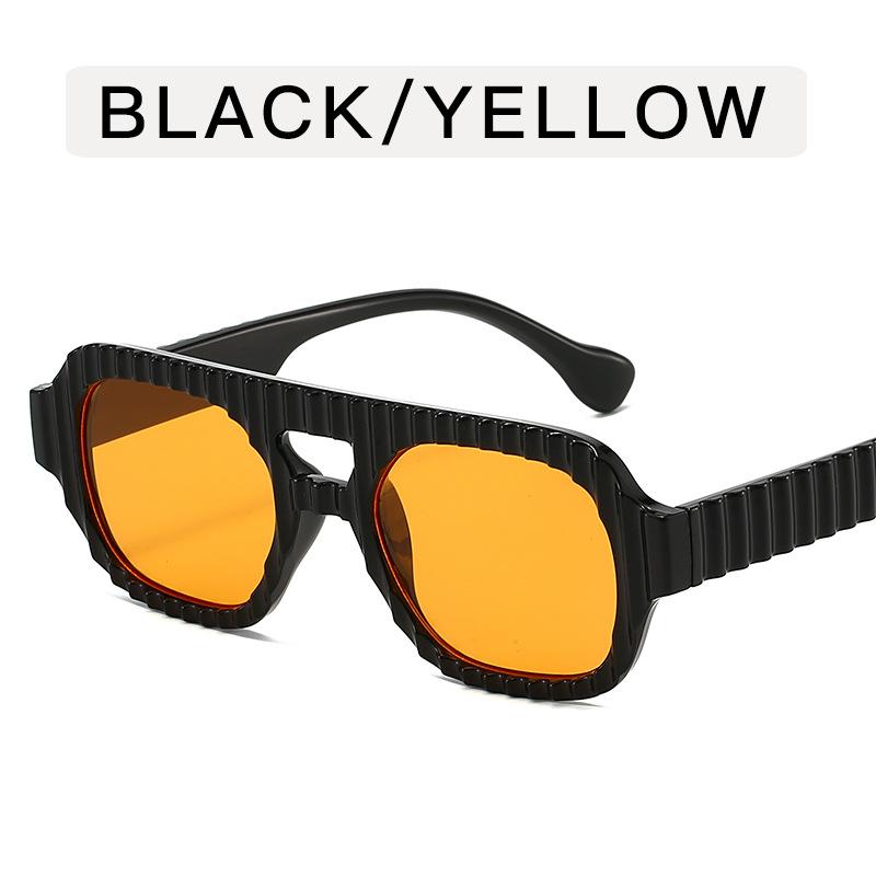 Vintage Stylish Sun Glasses for Women Double Bridge Anti-glare Sunglasses Women European American Style Men’s Sunglass