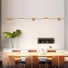 Modern Minimalist Pendant Light LED Strips Hanging Lamp Chandelier Lighting Fixture for Kitchen Bar Dining Room Table