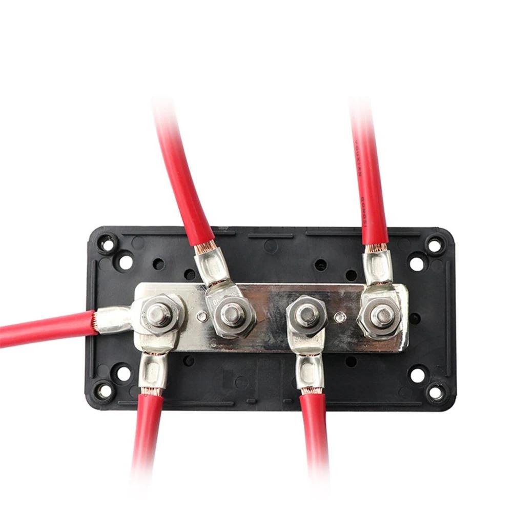 Коробка шинной шины 300A 4 клеммы M8 шпильки шина высокого тока автомобили максимальный усилитель подключения корпус мощности для автомобиля RV