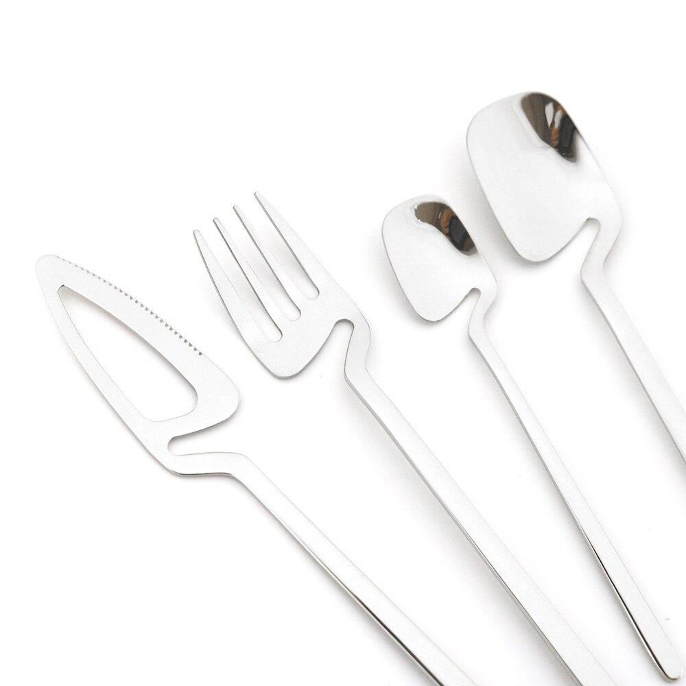 16Pcs Purple 304 Stainless Steel Mirror Polished Tableware Cutlery Set Knives Fork Coffee Spoons Dinnerware Set Party Kitchen Silverware Set