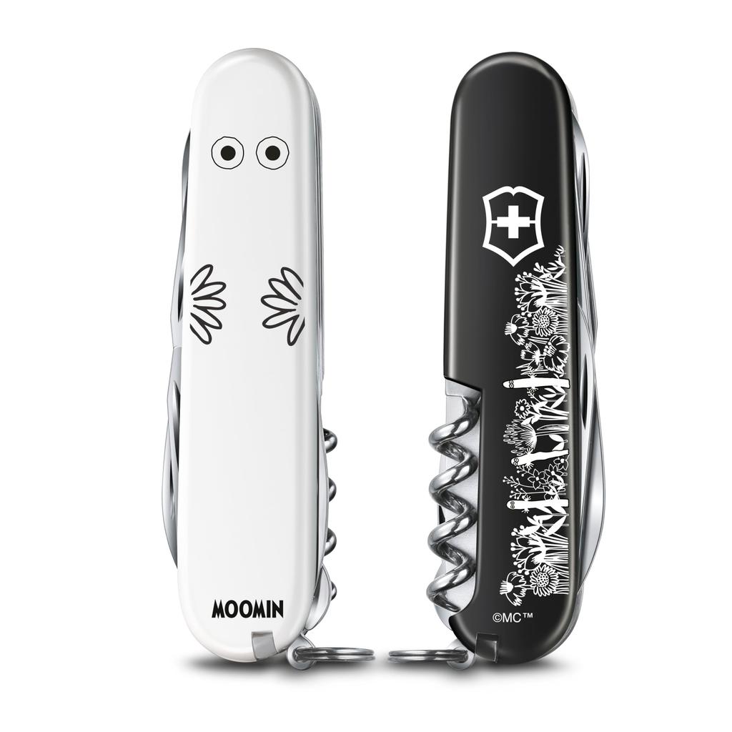 VICTORINOX Муми-тролль Хаттифаттенер Climber Швейцарский армейский нож для готовности к чрезвычайным ситуациям с 14 инструментами, Многофункциональный, Коллекционный, Инструмент, Многофункциональный инструмент Swiss-Made