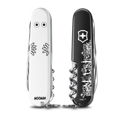VICTORINOX Муми-тролль Хаттифаттенер Climber Швейцарский армейский нож для готовности к чрезвычайным ситуациям с 14 инструментами, Многофункциональный, Коллекционный, Инструмент, Многофункциональный инструмент Swiss-Made