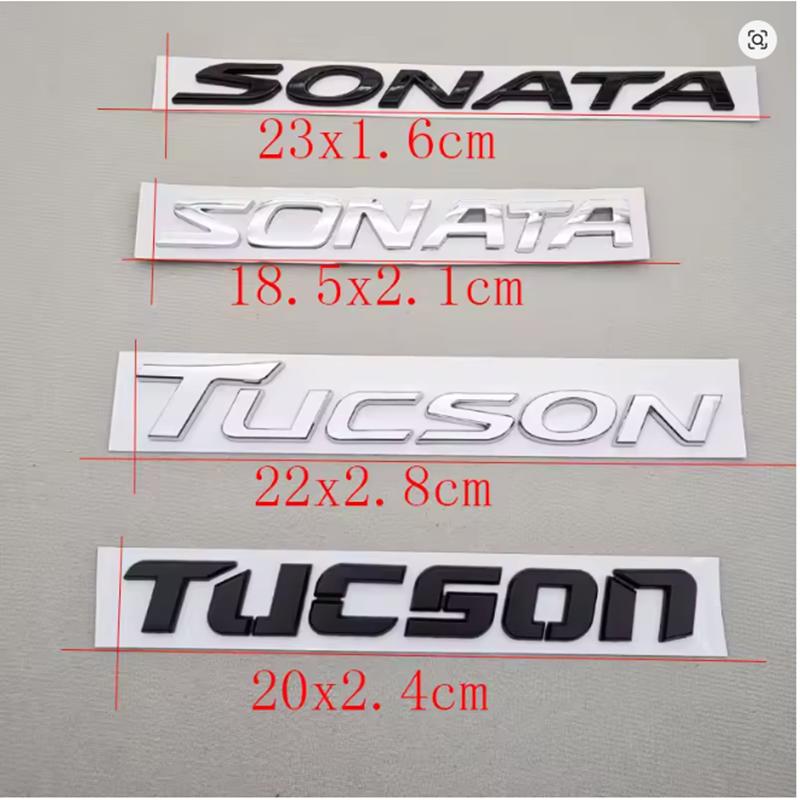ABS SONATA TUCSON Стайлинг Логотип Буквы Наклейка на Автомобиль Задний Багажник Значок Наклейка Авто Аксессуары для Декора
