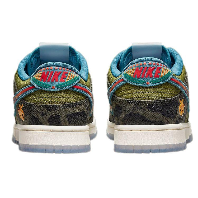 Nike Кроссовки унисекс Dunk Low SiEMPRE Familia Green Carbon-Green Rift-Blue DO2160-335