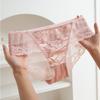Water Soluble Lace Three-dimensional Flower Panties Lace Sexy Breathable Triangle High Elasticity Women’s Panties