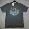 BUSCH LIGHT Олень ПИВО Футболка Мужская Extra Large XL Черный ВАРКА Охота На открытом воздухе С биркой