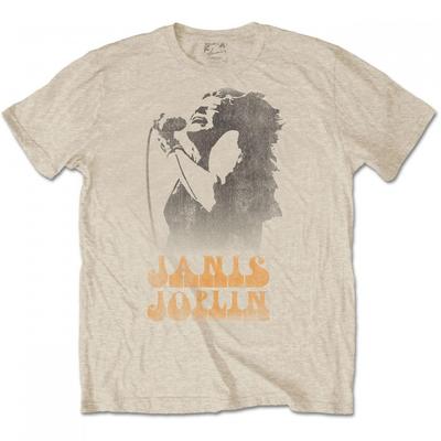 Хлопковая футболка унисекс Janis Joplin для взрослых с микрофоном