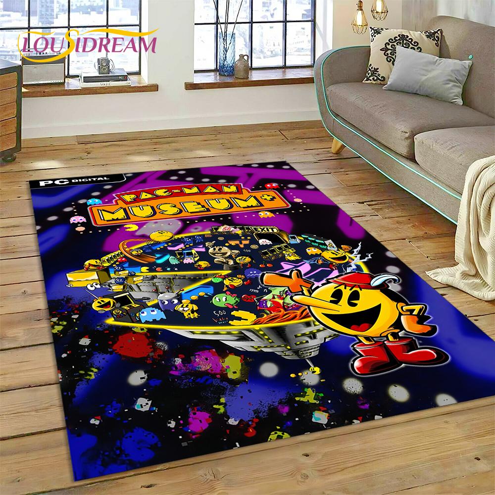 Retro Pacman-n Classics Game Rug Carpet for Living Room Bedroom Home Decor,Floor Mat Non-slip Decoration for Sofa Doormat Kids