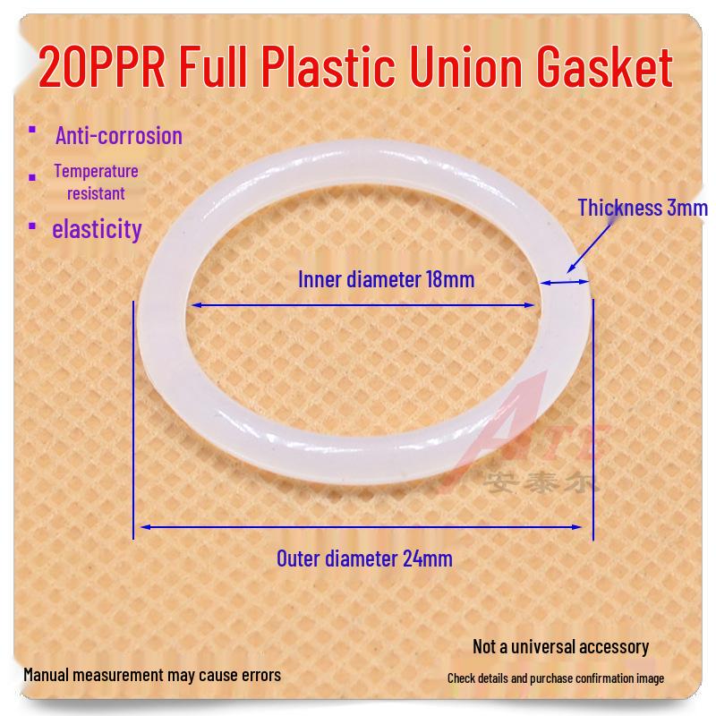 ППР Полностью пластиковый радиаторный уплотнительный сгон и переключатель с силиконовой прокладкой для трубы, Размеры 20/25/32