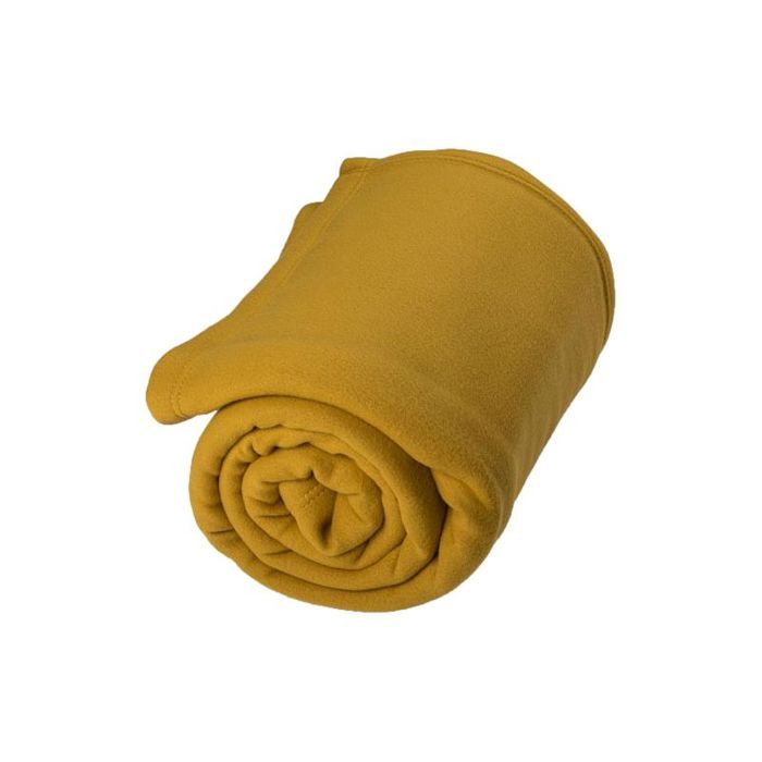 Fleece Blanket "Teddy Non-fire - Standard NF EN ISO 12952" All Sizes Golden Fleece - Teddy Honey - 240 X 300 Cm