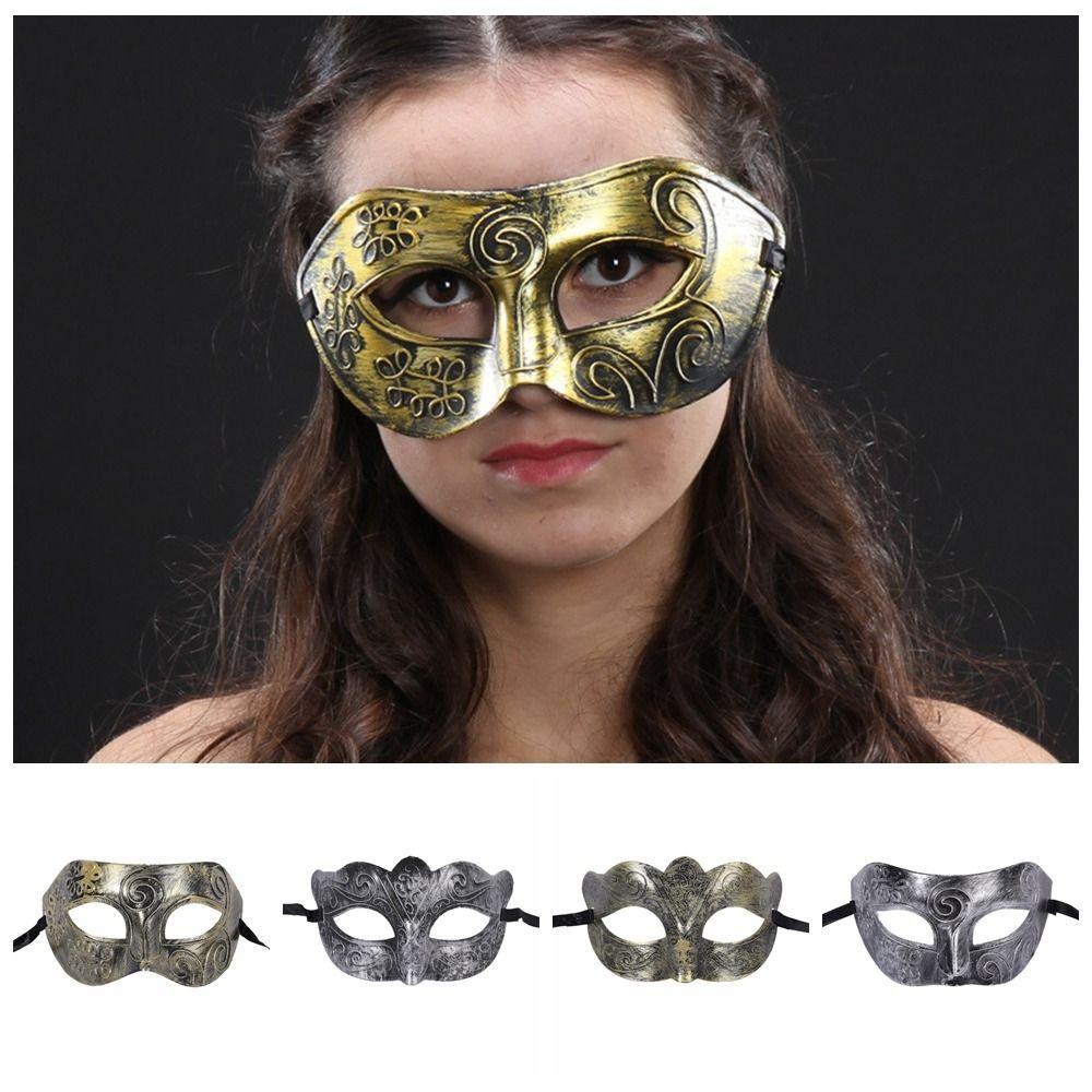 Eye Mask Halloween Mask Half Face Props Cosplay Mask Carnival Masquerade Mask Men