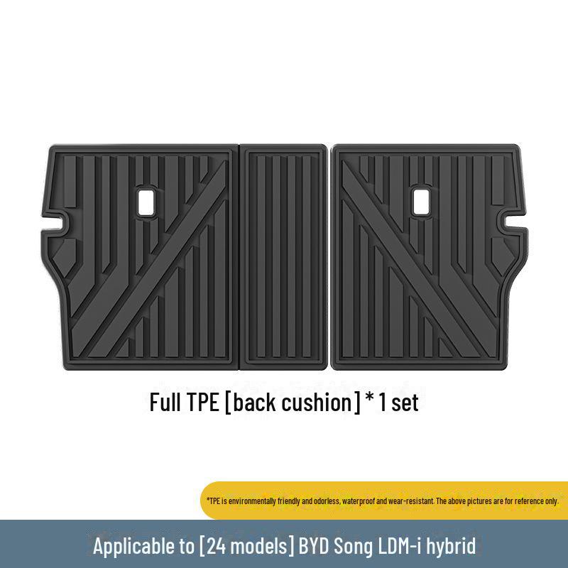 Совместимые автомобильные коврики TPE для 24 BYD Song L DM-i: Полный экологически чистый комплект для багажника и спинки