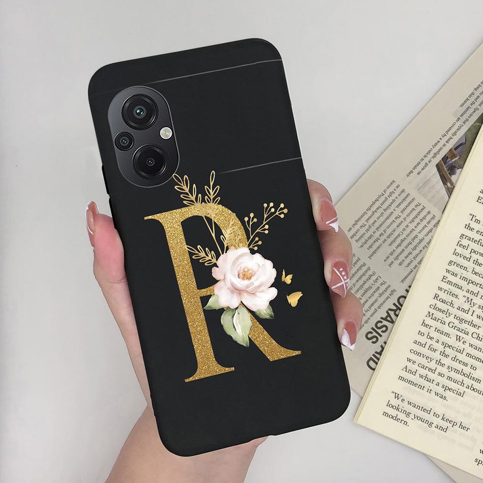 Для Xiaomi POCO M5 Чехол Роскошный Модный Силиконовый Мягкий ТПУ Задняя Панель Защитная Оболочка Телефона Для Xioami POCO M5 4G Милый Чехол с Буквами Сумки