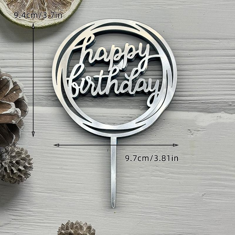 10pcs Set 32 Styles Happy Birthday Cake Topper Black Gold Cake Toppers Baby Shower Cake Birthday Party Cake Flag Decorations