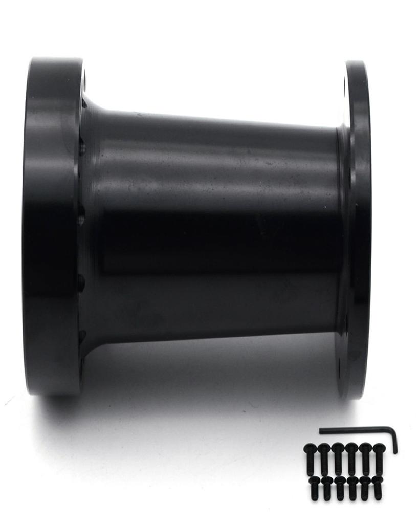 Черный 3" Алюминиевый Спейсер Для Автомобиля Рулевое Колесо Адаптер Ступицы Босс Кит 76мм