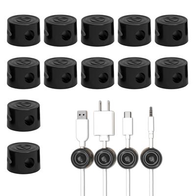 12 шт./комплект магнитный зажим для кабеля магнитное решение для управления кабелем магнитный держатель кабеля органайзеры для кабеля подходят для стола