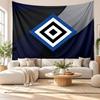 Hamburger SV Football Wall Tapestry, Soft Fabric Wall Hanging, Decorative Backdrop For Bedroom Home Wall Art