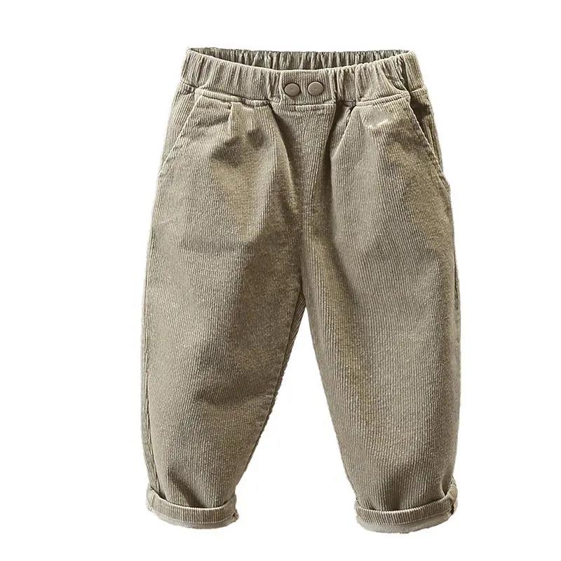 MAITA Boys' Pants Spring and Autumn Baby's Autumn Boys' Pants Children's Handsome Corduroy Casual Pants Casual Pants