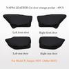 Anti Kick Pads for Tesla Model Y Juniper 2025 Whole Car Nappa Leather Interior Decoration Rear Seat Backrest Mats Accessories