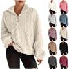 Women's Fashion Casual Long-sleeved Zip  Winter Warm  Tops Loose Outerwear Sweatshirt