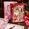 Color Pages Exquisite Diary Notebook Rose Style Romantic Diary Planner Retro Rose Notebook School