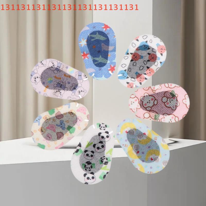 10 шт./набор Мягкая тренировочная повязка на глаза для детей Амблиопия Ортоптика Повязки для ленивого глаза Корректирующая маска для глаз для детей