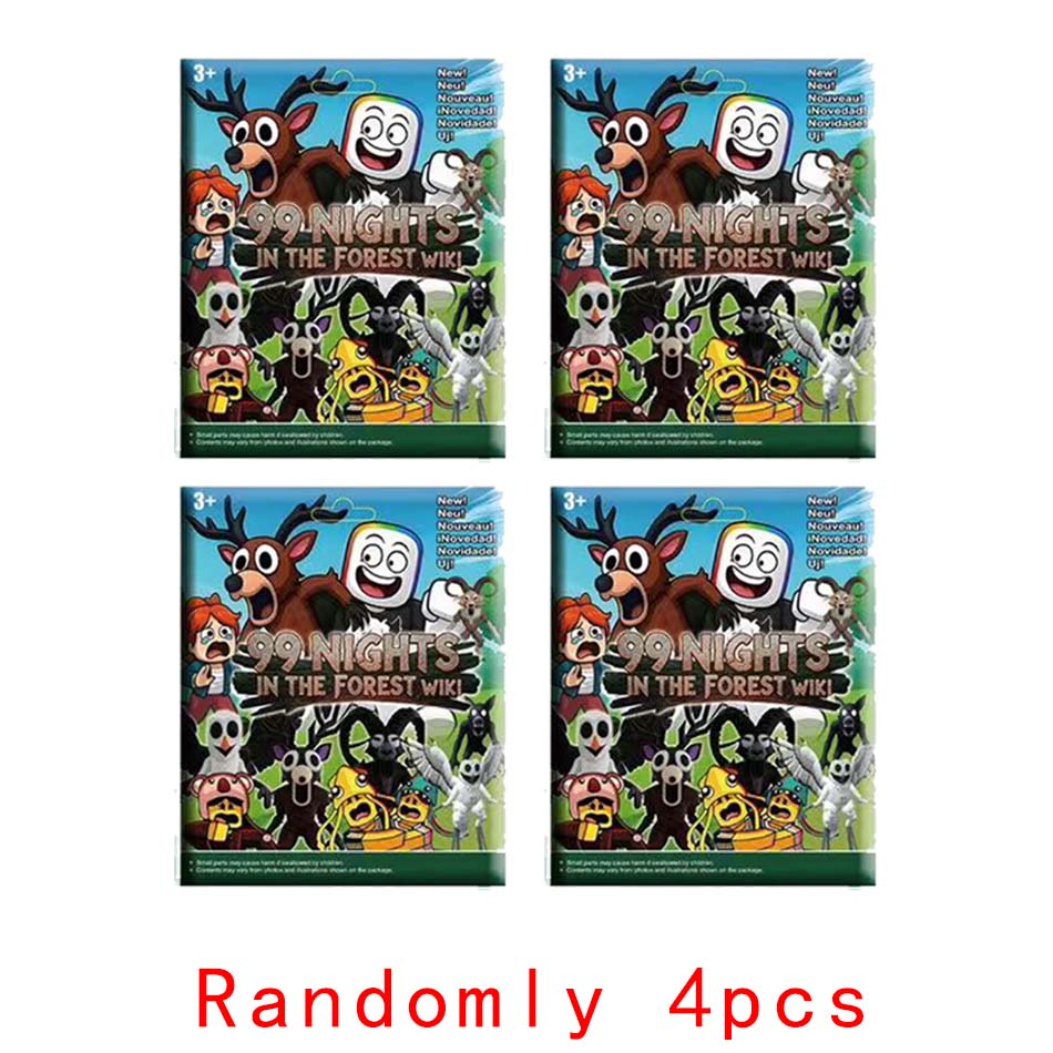 Игра 99 Ночей Выживания в Лесу Фигурка Коробка Фигурки Действия Наборы Модели из ПВХ Игрушки Совпадающие Оптовая Карта Мешок-Сюрприз Подарок