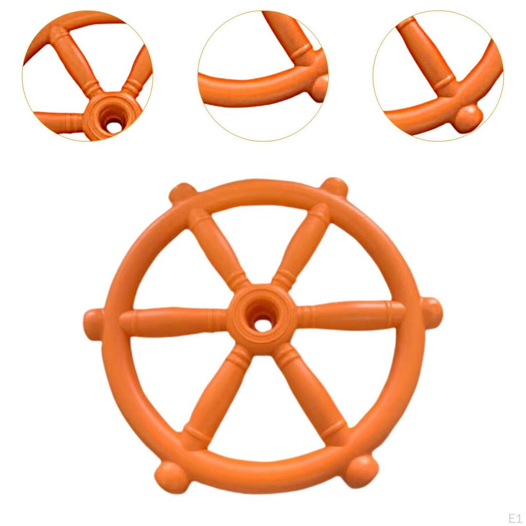 Pirate Ship Steering Wheel Toy Kids Climbing Playset Equipment Playground